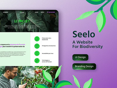 Seelo - A Website For Biodiversity branding desktop illustration mobile ui design