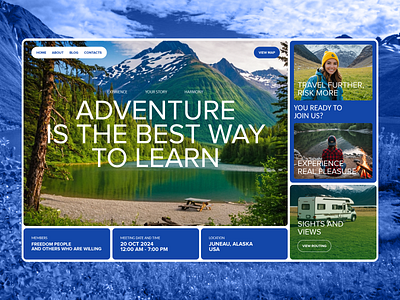 ADVENTURE adventure graphic design image page picture site site design ui ux web web site