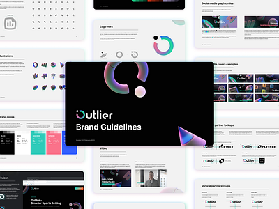 Outlier: Brandbook brand identity brandbook branding guide identity lettering logo logo mark logos logotype symbol typography visual identity wordmark