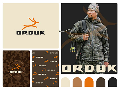 ORDUK - Hunting and outside activities logo branding graphic design logo logodesign minimal logo modern logo orduk