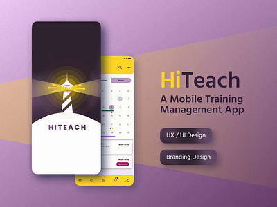 Hi Teach - A Mobile Training Management App app branding design graphic design logo mobile mobile app ui ui design ux ux design