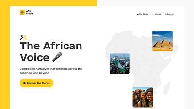 AfroMedia - Digital Storytelling Platform african afro afromedia design digital media platform storytelling ui web website