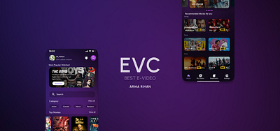 EVC cloud-based video platform app designinspiration digitaldesign esoft evcplatform figma minimaldesign mobileappdesign mobileappinterface modernui productdesign ui uiinteraction uiux userinterface webappdesign