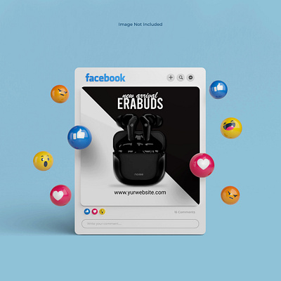 Earbuds Banner Design branding earbuds banner design graphic design ui