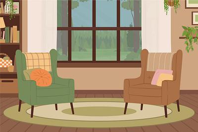 Interior Illustrations illustration interior design vector