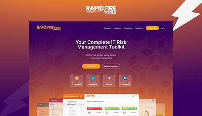 RapidFire Tools - Web Design 2024 network saas software ui webdesign website