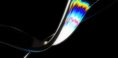 Prismatic Ribbons on Black 3d animation motion graphics