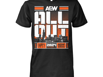 AEW All Out 2024 Shirt design illustration