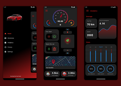 Car Assistant App Design app auto manage car dart design flutter mobile