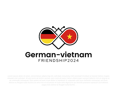 German-vietnam-friends- Logo Design Concept 3d animation brand branding design graphic design icon logo logo idea logo maker logos losodesign minimal logo modern logo motion graphics ui