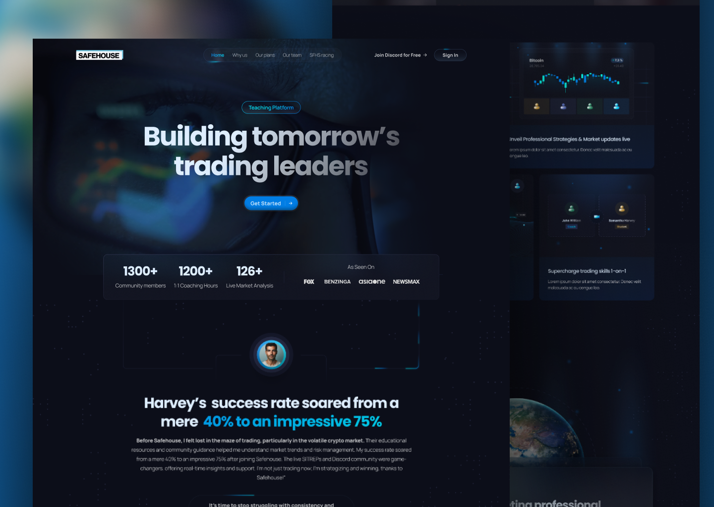 Trading Course Landing Page by CRO Jungle on Dribbble