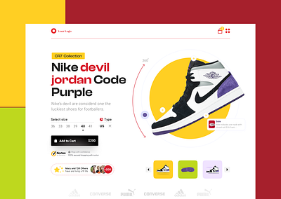 Shoe Brand Product Page 360 view conversion optimization customer journey e commerce interactive design online shopping pdp design product detail page product page product showcase responsive design retail branding shoe brand shopping experience size selector user centered design user interface ux design web design web development