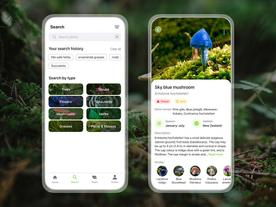 Plant Search Flow | Mobile App android app design filters interface ios mobile plant search searchflow ui ux