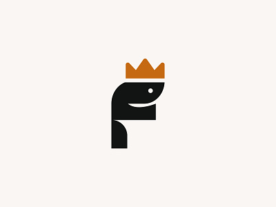 F Fish with crown logo 3d animation branding business logo crown logo design f fish crown logo f fish logo f logo fish crown logo fish logo graphic design illustration logo minimalist logo modern logo motion graphics simple logo ui