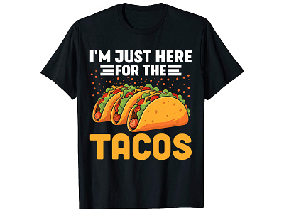 Tacos t shirt design branding design graphic design illustration logo summer t shirt t shirt t shirt design typography