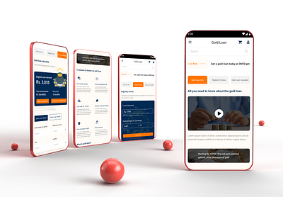 Gold Loan Calculator mobile design ui user research ux deisgn visual design