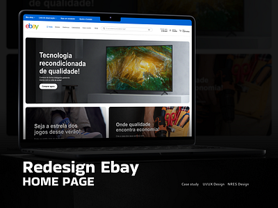 Ebay - Redesign Home Page UI Design ebayredesign homepagedesign uiux uximprovement visualredesign webinterface