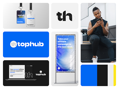 TopHub Branding - Unused Concept affiliates branding business design graphic design logo marketing typography ui vector