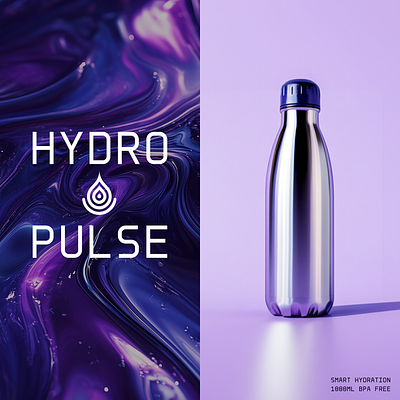 Concept Smart Hydration Bottle and Branding advertising branding product design water