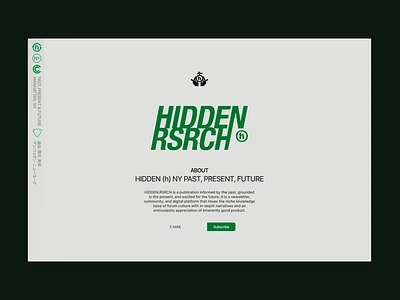 Hidden RSRCH Newsletter Redesign concept design figma graphic design newsletter ui web