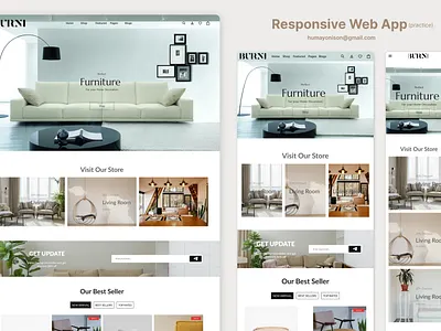 Responsive HOME Page Mockup. graphic design ui user experience ux