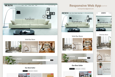 Responsive HOME Page Mockup. graphic design ui user experience ux