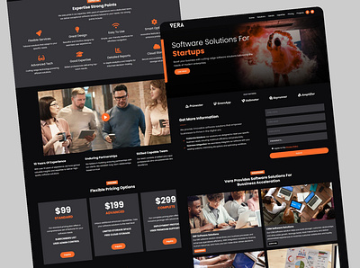 Vera Software Solutions Website bootstrap css figma figma design frontend html sass ui uiux wireframe