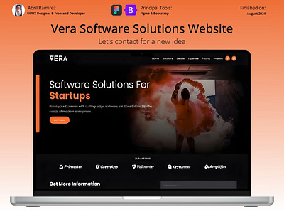 Vera Software Solutions Website bootstrap css figma figma design frontend html sass ui uiux wireframe