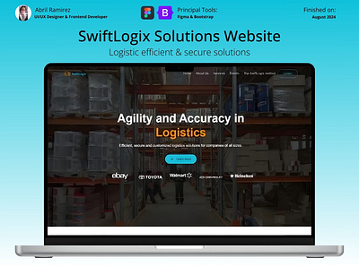 SwiftLogix Solutions Website bootstrap css figma figma design frontend html sass ui uiux wireframe