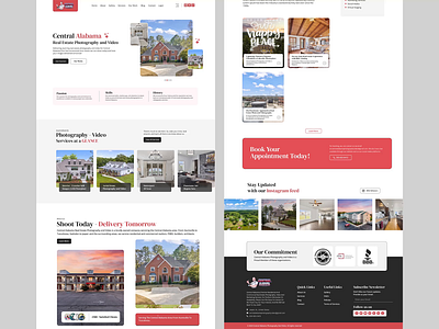 Central Alabama - Photography Web UI Redesign figma hifi design photography service website photography website prototype ui ui design ux website concept redesign website redesign