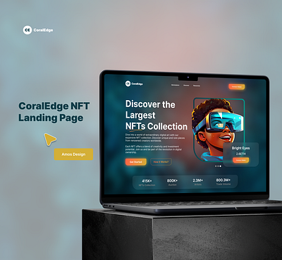 WEB3 LANDING PAGE branding crypto nfts ui web3