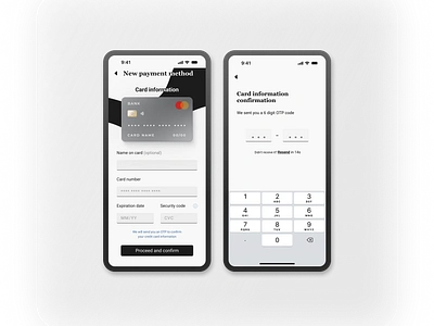 #002 Daily UI - Credit Card Checkout credit card checkout design figma mobile application otp ui user interface