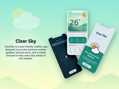 Weather App Design Concept app app design app icon color gradients icon typography ui ui design ux ux design weather weather app weather app design