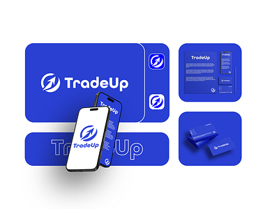 TradeUp | Brand Identity app brand design brand guidelines brand identity branding color palette creative design iconography logo design minimalist logo mobile modern logo trade tradeup typography