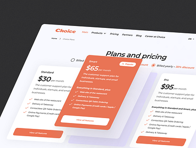 Pricing Page clean design landing plan price pricing design tariff ui ux web design