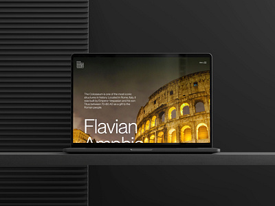 DesignMeetsHistory | The Flavian Theatre colosseum designmeetshistory the flavian theatre web design