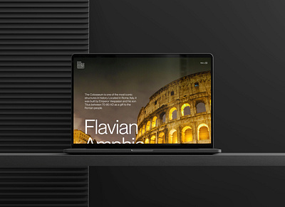 DesignMeetsHistory | The Flavian Theatre colosseum designmeetshistory the flavian theatre web design