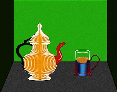 tea for one doodle illustration noise shunte88 tea teapot vector