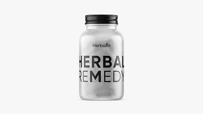 Herbalm product design 3d brand branding supplement