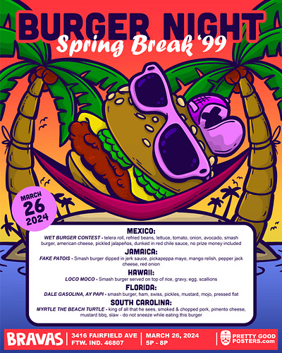 Bravas Menu Poster art design graphic arts graphic design illustration procreate