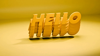 Abstract Style 3D Typography 3d 3d typography blender dribble text animation typography