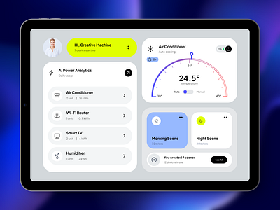 Smart Home AI Control App Design ai figma graphic design prototype prototyping uxui uxui design