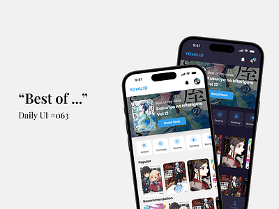 Best of ... - Daily UI #063 best of the week best off daily ui daily ui 63 figma mobile app design ui ui design uiux uiux design