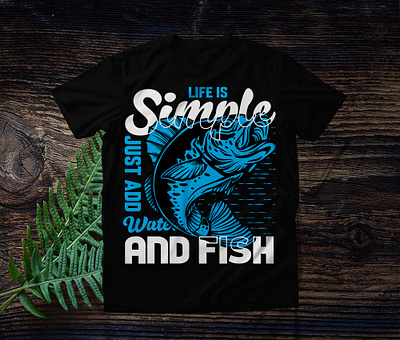 Fishing T-shirt Design animation