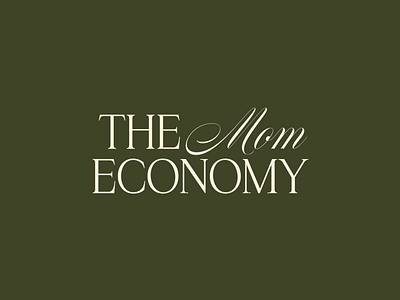 The Mom Economy Branding brand identity branding graphic design logo mom old money vintage women