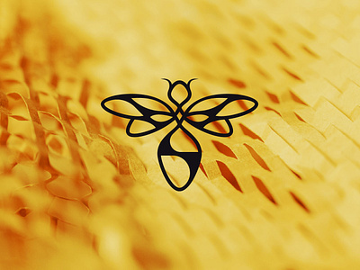 Hive Mind Maui - Logo and Branding Project bee branding hive hive mind honey logo magic maui modern mystical professional simple therapy unique