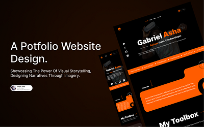 a portfolio website design. figma landing page ui website