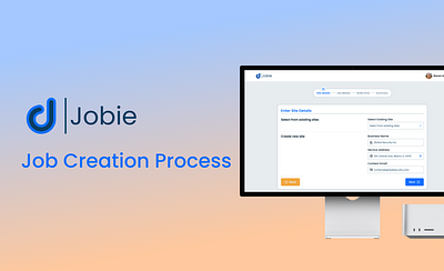 Job Creation Interface appdesign branding creating job dashboard design job creation portal security job security job creation ui uiux design ux webdesign