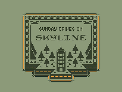 Pixel Design - Skyline patch