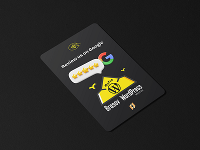 Brașov WordPress Meetup review card card design design graphic design logo plastic card rate card vector